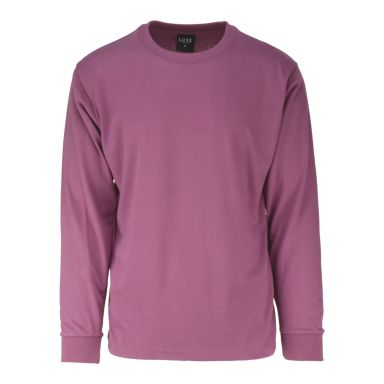 Adult Solid Long Sleeve Berry LS-100